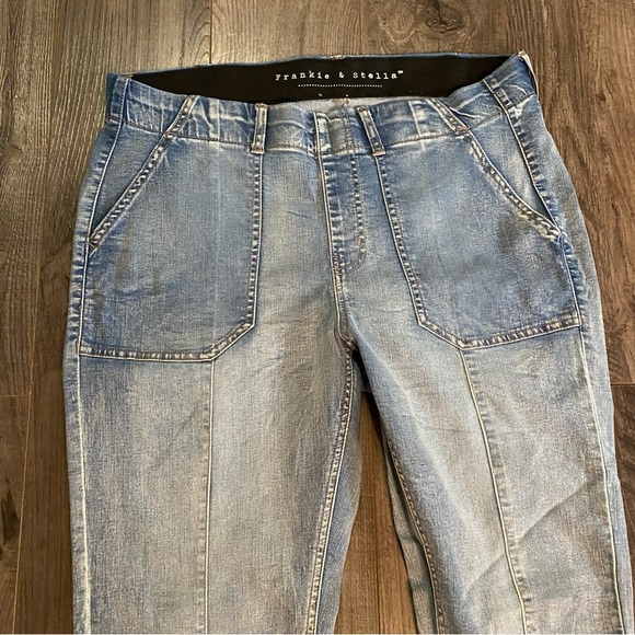 Frankie & Stella Jeans size 16 Jeaniologie skinny jeans elastic waist pull on - Picture 3 of 10